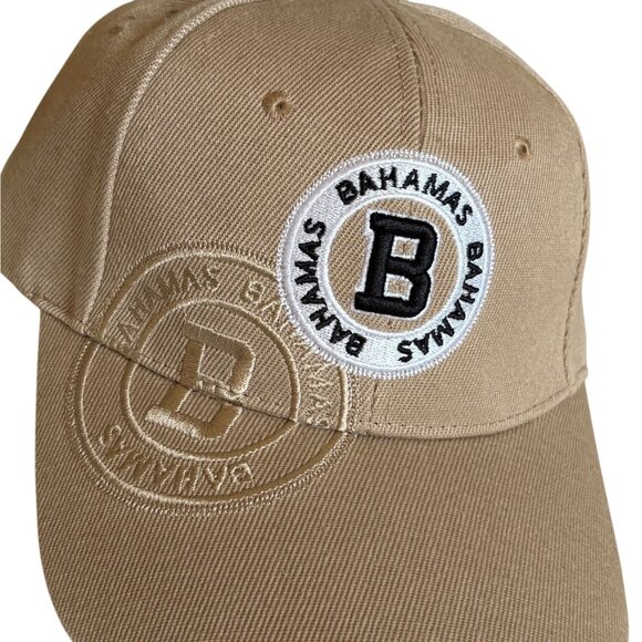Island Dreams Bahamas Adjustable Adult Baseball Hat/Cap-Tan-One Size-NWT - Picture 2 of 6
